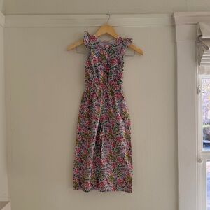 Floral Sleeveless Children's Romper